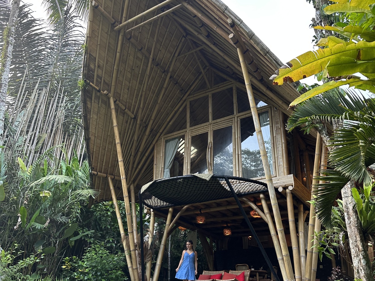 Staying in a Bamboo Tree House in Sideman, Bali